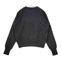MARGARET HOWELL 578-9263014 エポレットボタンカシミア セーター ニット チャコールグレー レディース マーガレットハウエル【中古】5-1005T∞