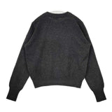 MARGARET HOWELL 578-9263014 エポレットボタンカシミア セーター ニット チャコールグレー レディース マーガレットハウエル【中古】5-1005T∞
