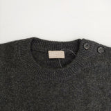 MARGARET HOWELL 578-9263014 エポレットボタンカシミア セーター ニット チャコールグレー レディース マーガレットハウエル【中古】5-1005T∞