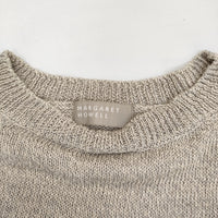 MARGARET HOWELL 578-162401 サイズ2 リネンコットン 半袖 ニット グレー レディース マーガレットハウエル【中古】5-0708S♪