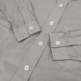 MHL. 595-0153500 GARMENT DYE BASIC POPLIN コットン バンドカラー 長袖シャツ ベージュ レディース エムエイチエル【中古】5-1004M∞