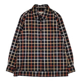 MHL. 578-0253620 コットンウール チェック 長袖シャツ ブラック ブラウン レディース エムエイチエル【中古】5-1004M∞