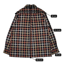 MHL. 578-0253620 コットンウール チェック 長袖シャツ ブラック ブラウン レディース エムエイチエル【中古】5-1004M∞