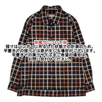 MHL. 578-0253620 コットンウール チェック 長袖シャツ ブラック ブラウン レディース エムエイチエル【中古】5-1004M∞