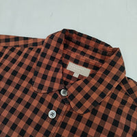 MARGARET HOWELL 578-0253608 LARGE GINGHAM CHECK COTTON 定価31900円 長袖シャツ ワインレッド レディース マーガレットハウエル【中古】5-1004M∞