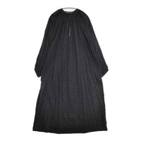 nicholson and nicholson DRACENA ギャザー 格子柄 ワンピース ブラック レディース ニコルソンアンドニコルソン【中古】5-1004M∞