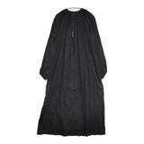 nicholson and nicholson DRACENA ギャザー 格子柄 ワンピース ブラック レディース ニコルソンアンドニコルソン【中古】5-1004M∞