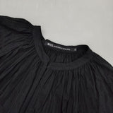 nicholson and nicholson DRACENA ギャザー 格子柄 ワンピース ブラック レディース ニコルソンアンドニコルソン【中古】5-1004M∞