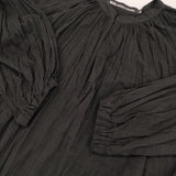 nicholson and nicholson DRACENA ギャザー 格子柄 ワンピース ブラック レディース ニコルソンアンドニコルソン【中古】5-1004M∞
