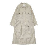 MHL. 595-0157501 COTTON LINEN OXFORD プルオーバー ワンピース ベージュ レディース エムエイチエル【中古】5-0804M∞