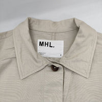 MHL. 595-0157501 COTTON LINEN OXFORD プルオーバー ワンピース ベージュ レディース エムエイチエル【中古】5-0804M∞
