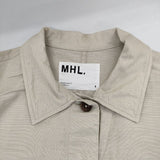 MHL. 595-0157501 COTTON LINEN OXFORD プルオーバー ワンピース ベージュ レディース エムエイチエル【中古】5-0804M∞
