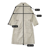 MHL. 595-0157501 COTTON LINEN OXFORD プルオーバー ワンピース ベージュ レディース エムエイチエル【中古】5-0804M∞