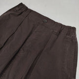 MHL. 595-1132504 FINE COMPACT COTTON POPLIN ロングスカート ブラウン レディース エムエイチエル【中古】5-1004M∞
