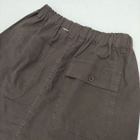 MHL. 595-1132504 FINE COMPACT COTTON POPLIN ロングスカート ブラウン レディース エムエイチエル【中古】5-1004M∞