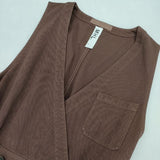 MHL. 595-9256503 soft twisted yarn cotton ジャンパースカート ノースリーブ ワンピース ワインレッド レディース エムエイチエル【中古】5-1004M∞