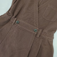 MHL. 595-9256503 soft twisted yarn cotton ジャンパースカート ノースリーブ ワンピース ワインレッド レディース エムエイチエル【中古】5-1004M∞