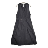 MHL. 595-9156502 FINE COMPACT COTTON POPLIN DRESS 1 ジャンパースカート ワンピース ネイビー レディース エムエイチエル【中古】5-0725S♪