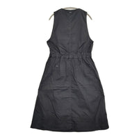 MHL. 595-9156502 FINE COMPACT COTTON POPLIN DRESS 1 ジャンパースカート ワンピース ネイビー レディース エムエイチエル【中古】5-0725S♪