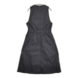 MHL. 595-9156502 FINE COMPACT COTTON POPLIN DRESS 1 ジャンパースカート ワンピース ネイビー レディース エムエイチエル【中古】5-0725S♪