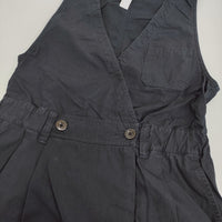 MHL. 595-9156502 FINE COMPACT COTTON POPLIN DRESS 1 ジャンパースカート ワンピース ネイビー レディース エムエイチエル【中古】5-0725S♪