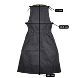 MHL. 595-9156502 FINE COMPACT COTTON POPLIN DRESS 1 ジャンパースカート ワンピース ネイビー レディース エムエイチエル【中古】5-0725S♪