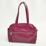 Mackintosh LONDON エナメル 総柄 ボストンバッグ トートバッグ ピンク レディース マッキントッシュ【中古】5-0918G∞