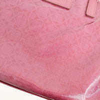 Mackintosh LONDON エナメル 総柄 ボストンバッグ トートバッグ ピンク レディース マッキントッシュ【中古】5-0918G∞