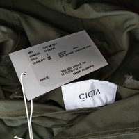 CIOTA 新品 Parka-shell M-1951 サイズ2 定価75900円 COLM-124 ミリタリー モッズコート 25SS カーキ メンズ シオタ【中古】5-0628M♪