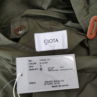 CIOTA 新品 Parka-shell M-1951 サイズ4 定価75900円 COLM-124 ミリタリー モッズコート 25SS カーキ メンズ シオタ【中古】5-0628M♪#
