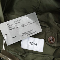 CIOTA 新品 Parka-shell M-1951 サイズ6 定価75900円 COLM-124 ミリタリー モッズコート 25SS カーキ メンズ シオタ【中古】5-0628M♪