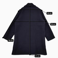 EEL 新品 TACKLE COAT XS 定価55000円 E-24169 ウール コート 24AW ネイビー メンズ イール【中古】5-0820T∞
