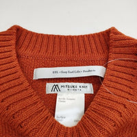 EEL 新品 ノルディックセーター NORDIC SEATER CLASSIC M 定価38500円 MITSUKE KNIT セーター ニット オレンジ メンズ イール【中古】5-0820T∞
