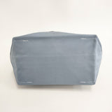 TEMBEA 未使用品 ROLL TOP TOTE 定価22000円 コットン トートバッグ チャコールグレー ライトブルー レディース テンベア【中古】5-0813G◎#