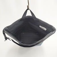 TEMBEA 未使用品 ROLL TOP TOTE 定価22000円 コットン トートバッグ チャコールグレー ライトブルー レディース テンベア【中古】5-0813G◎#