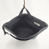 TEMBEA 未使用品 ROLL TOP TOTE 定価22000円 コットン トートバッグ チャコールグレー ライトブルー レディース テンベア【中古】5-0813G◎#