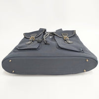 MARINE DAY 新品 HUNTER 定価29700円 巾着 トートバッグ ネイビー レディース マリンデイ【中古】5-0813G◎