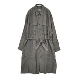 ippei takei 新品 シャツコートワンピース 定価48400円 2422-906-a ベルト付き コート グレー レディース イッペイタケイ【中古】5-1207T∞