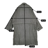 ippei takei 新品 シャツコートワンピース 定価48400円 2422-906-a ベルト付き コート グレー レディース イッペイタケイ【中古】5-1207T∞