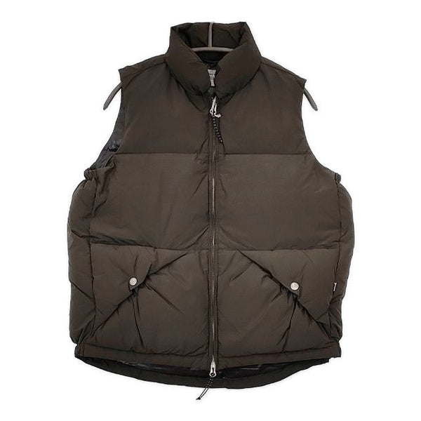 ENDS and MEANS 新品 定価60500円 S ナイロン ダウンベスト 24AW AfricanBLK カーキ メンズ エンズアンドミーンズ【中古】5-0820T∞