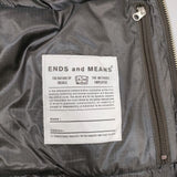 ENDS and MEANS 新品 定価60500円 S ナイロン ダウンベスト 24AW AfricanBLK カーキ メンズ エンズアンドミーンズ【中古】5-0820T∞