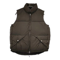 ENDS and MEANS 新品 定価60500円 M ナイロン ダウンベスト 24AW AfricanBLK カーキ メンズ エンズアンドミーンズ【中古】5-0820T∞