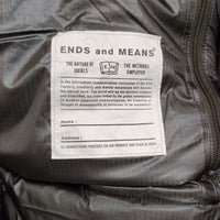 ENDS and MEANS 新品 定価60500円 M ナイロン ダウンベスト 24AW AfricanBLK カーキ メンズ エンズアンドミーンズ【中古】5-0820T∞