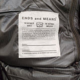 ENDS and MEANS 新品 定価60500円 M ナイロン ダウンベスト 24AW AfricanBLK カーキ メンズ エンズアンドミーンズ【中古】5-0820T∞