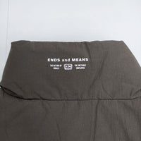 ENDS and MEANS 新品 定価60500円 M ナイロン ダウンベスト 24AW AfricanBLK カーキ メンズ エンズアンドミーンズ【中古】5-0820T∞