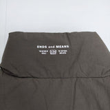 ENDS and MEANS 新品 定価60500円 M ナイロン ダウンベスト 24AW AfricanBLK カーキ メンズ エンズアンドミーンズ【中古】5-0820T∞