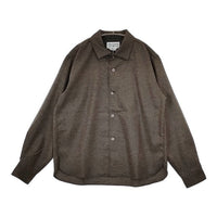 ENDS and MEANS 新品 定価29700円 S ウール 長袖シャツ 24AW ベージュ メンズ エンズアンドミーンズ【中古】5-0820T∞