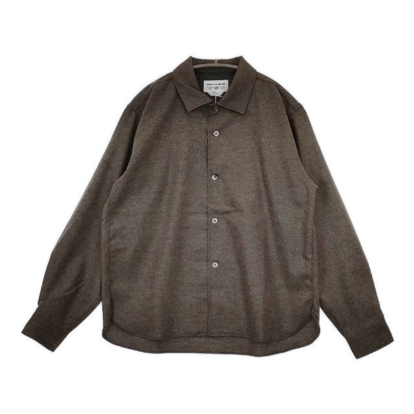ENDS and MEANS 新品 定価29700円 S ウール 長袖シャツ 24AW ベージュ メンズ エンズアンドミーンズ【中古】5-0820T∞