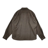 ENDS and MEANS 新品 定価29700円 S ウール 長袖シャツ 24AW ベージュ メンズ エンズアンドミーンズ【中古】5-0820T∞
