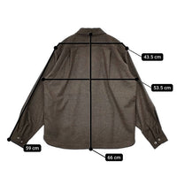 ENDS and MEANS 新品 定価29700円 S ウール 長袖シャツ 24AW ベージュ メンズ エンズアンドミーンズ【中古】5-0820T∞